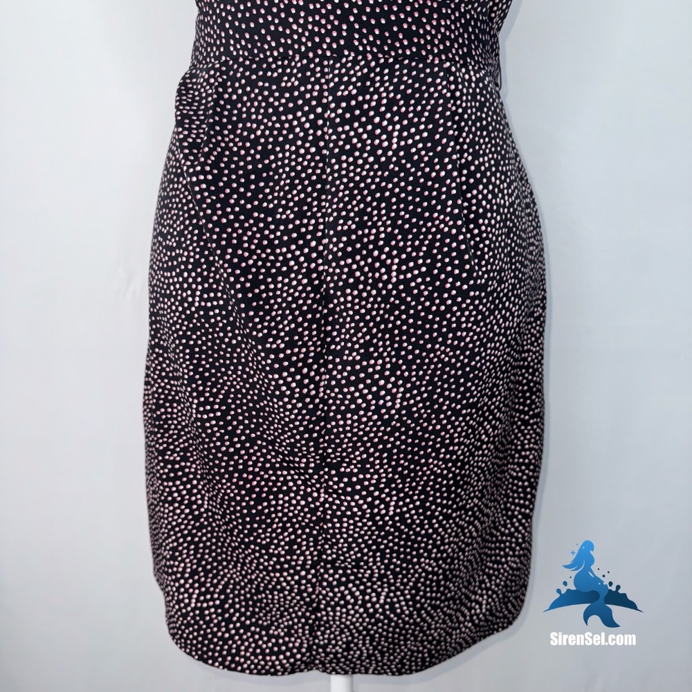 1171 Express Sleeveless Dress – Size S/P – Black & Pink Dot Print - Picture 11 of 14